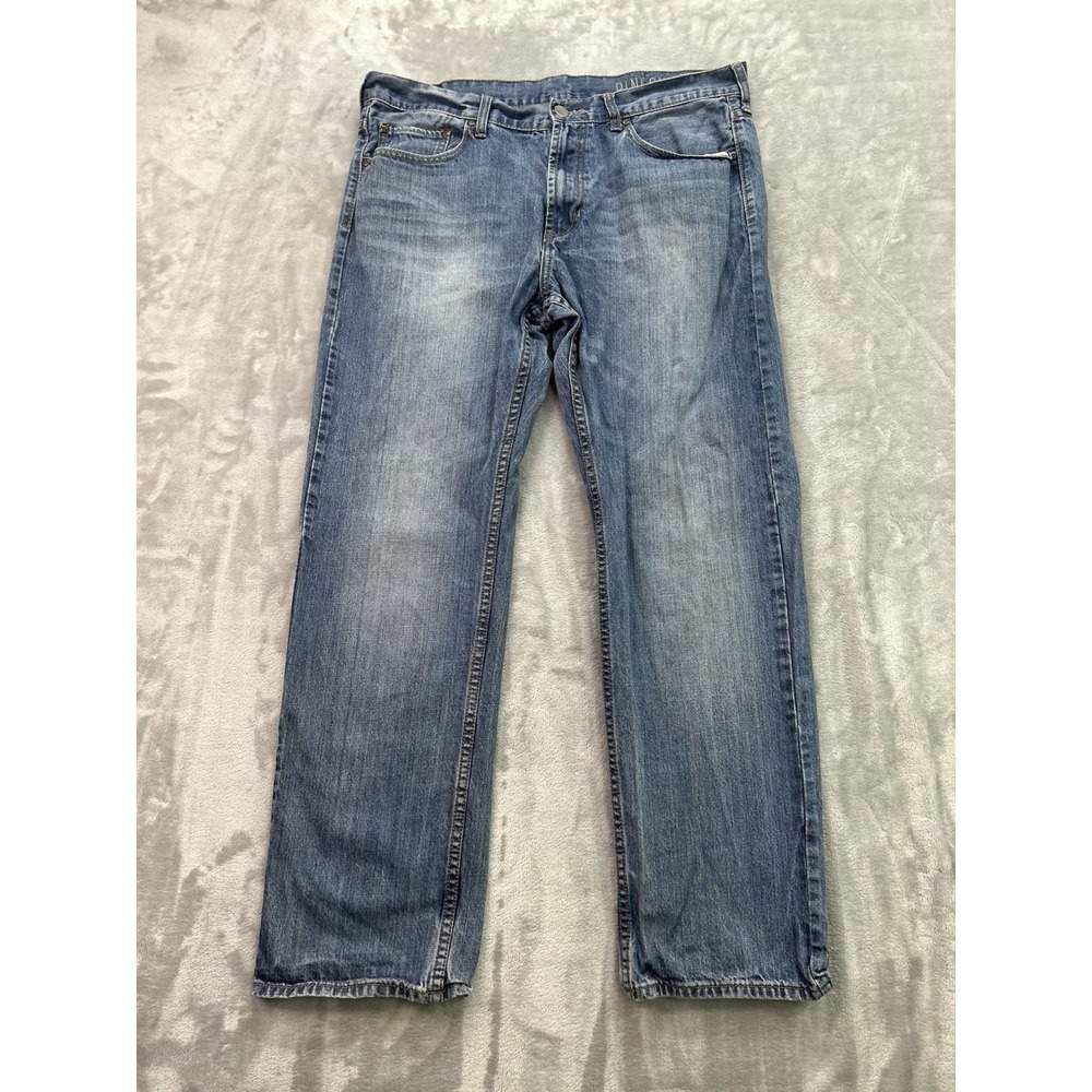 Bullhead Y2K Jeans Mens Sz 38x32 Blue Rincon Straight Whiskered Faded Grunge Guy